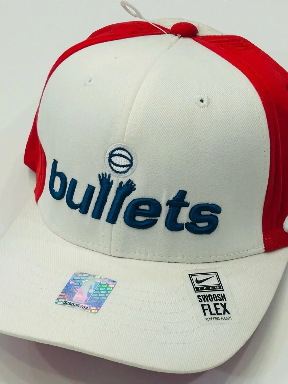Vintage Washington Bullets Wizards Nike Jerry Stackhouse #42 Flex Fitted Cap Hat